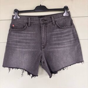 HUDSON Mid-Rise Women’s 27 Black Denim Cut Off Shorts